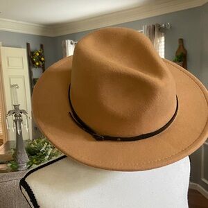 Classic Tan Fedora Hat